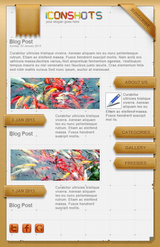 Blog Web Theme