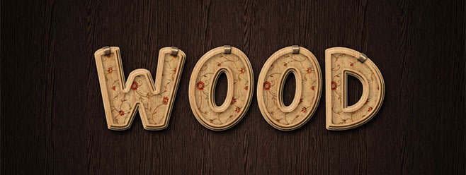 Wood Text Effect