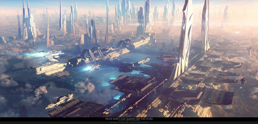 Futuristic City View