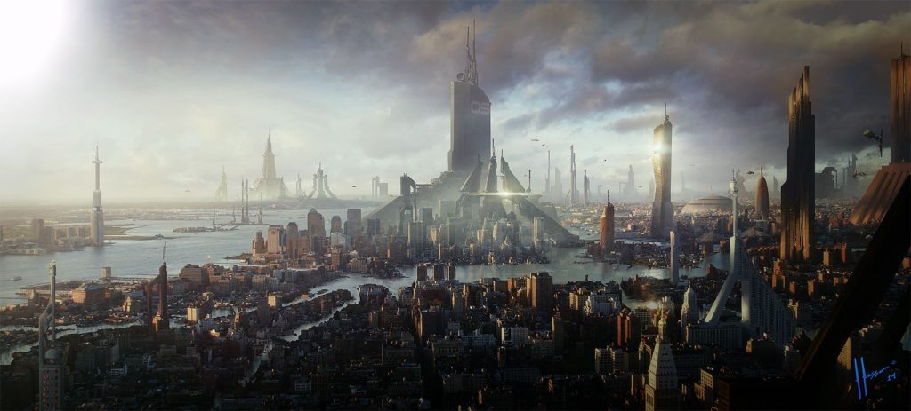 Futuristic City View