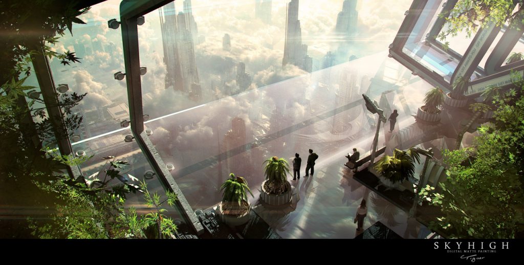 Futuristic City View