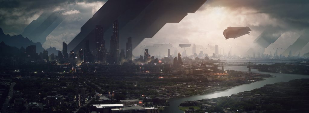 Futuristic City View