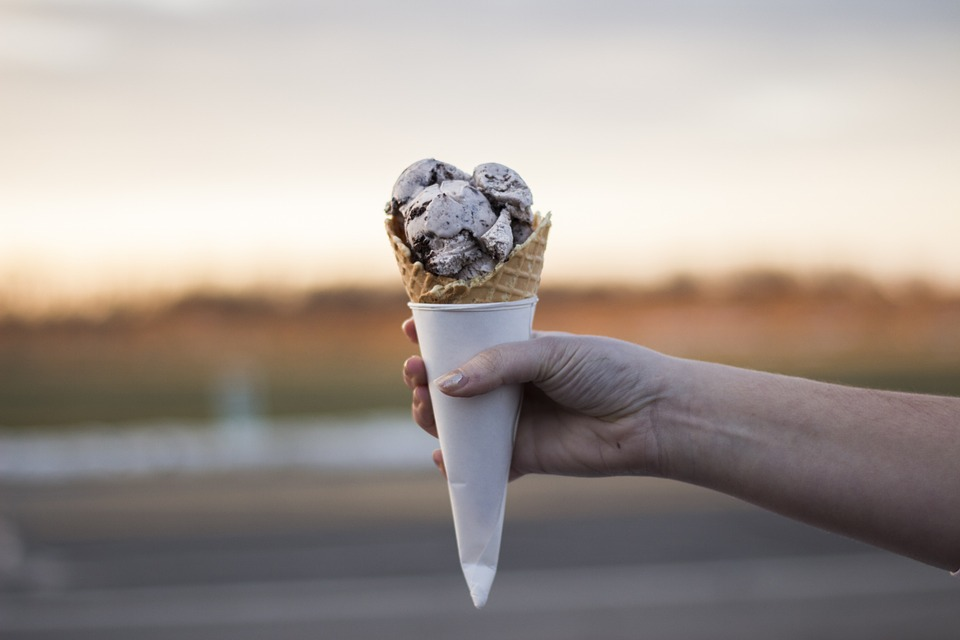 Waffle ice-cream